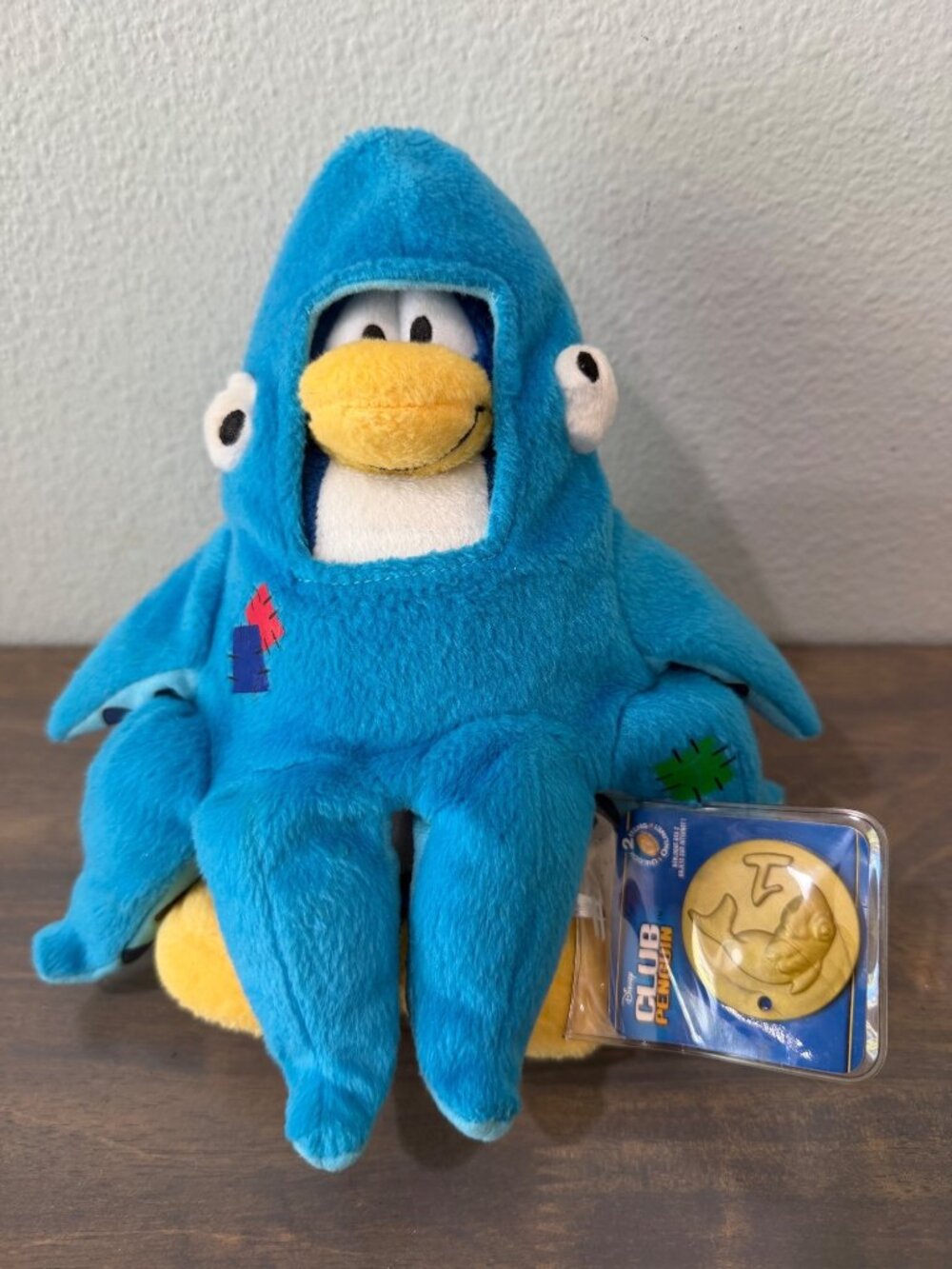 Disney Club Penguin Squid Plush Toy Stuffed Animal Jakks Pacific With Tag